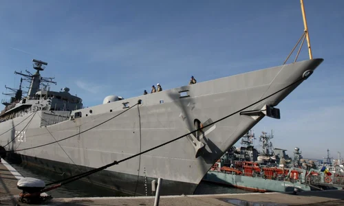 Fregata a ajuns în Portul Militar Constanţa la ora 10.00