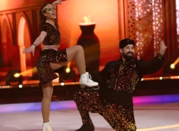 Oase și Andreea, moment pe muzică orientală, la Dancing on Ice Foto: Instagram