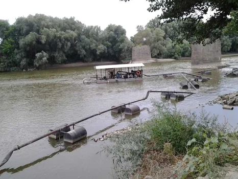 Podul de cale feretă peste Mureş FOTO Ştefan Both