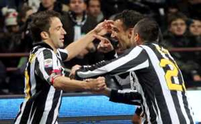 Del Piero (stânga) a devenit cel mai bun marcator din istoria lui Juve