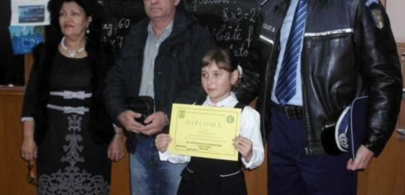Eleva model a fost lăudată în faţa colegilor Foto:IPJ Călăraşi