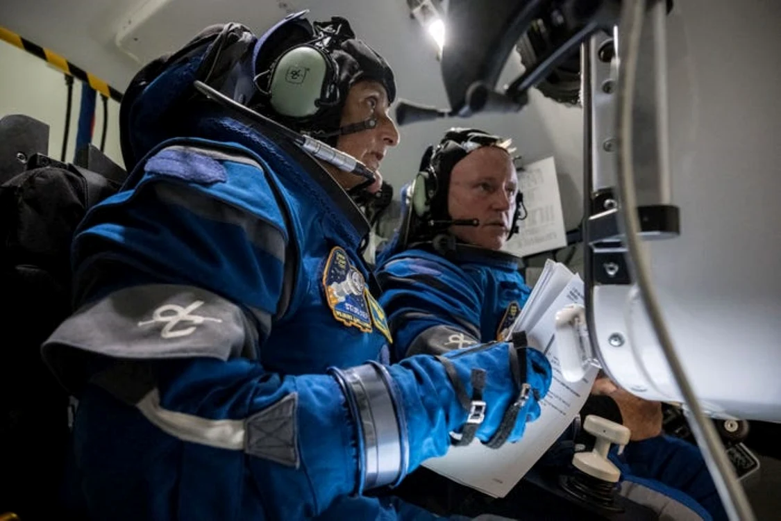 Astronauții Suni Williams și Butch Wilmore ar putea rămâne blocați până în 2025 FOTO NASA