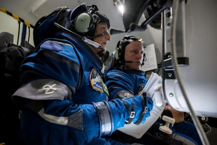 Suni Williams și Butch Wilmore. FOTO: NASA