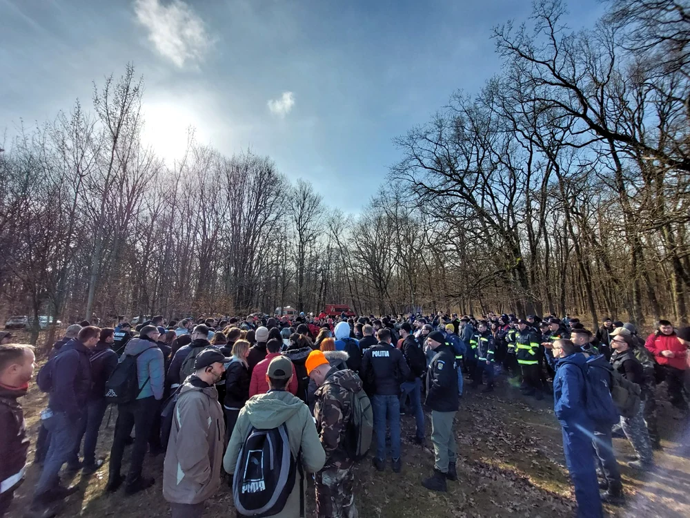 Impresionantă desfășurare de forțe și voluntari pentru căutarea unei studente în Sibiu Foto IPJSibiu