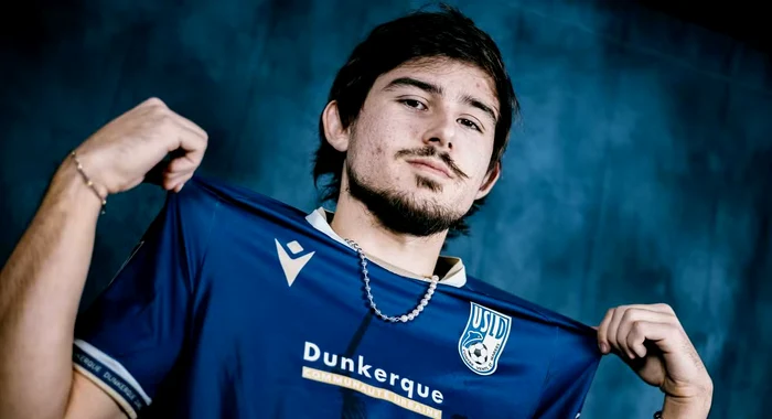 Alexi Pitu, la a treia aventură din carieră. Foto USL Dunkerque