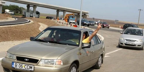 Şofer pe Autostrada Soarelui