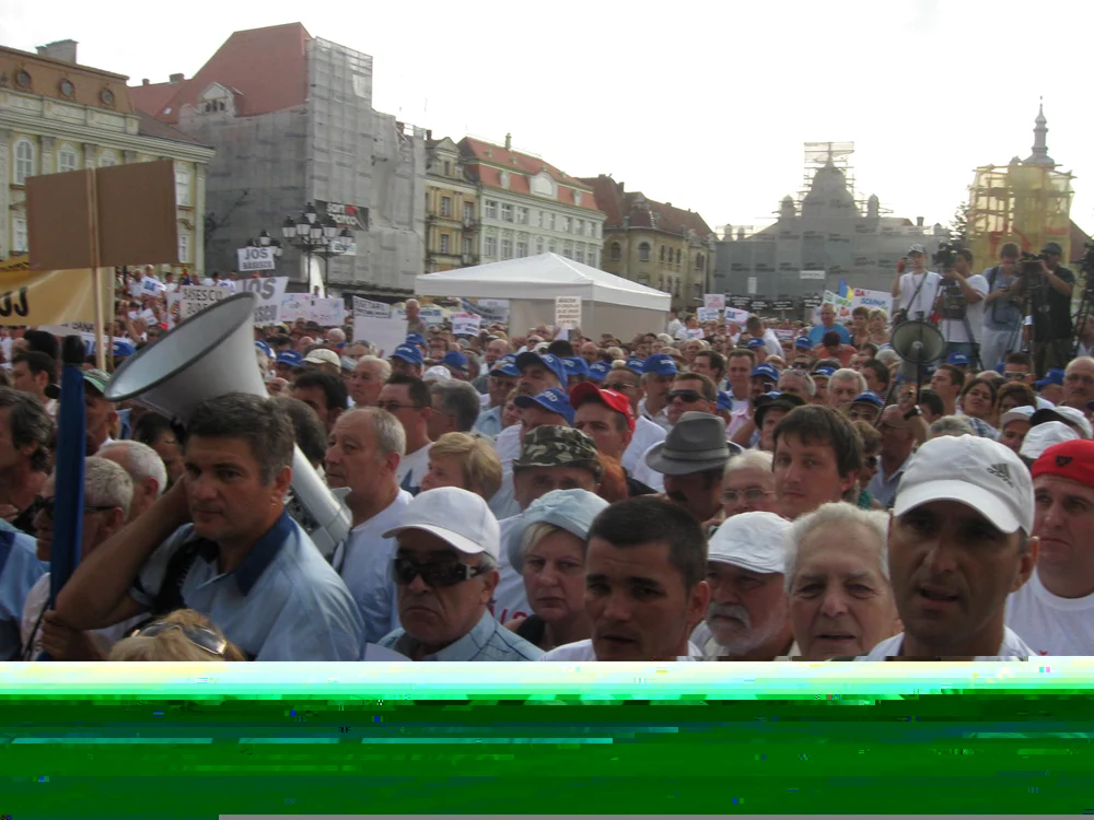 Miting anti-Băsescu la Timişoara