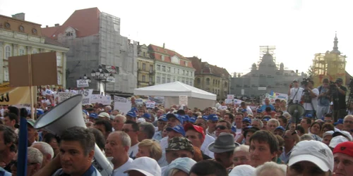 Miting anti-Băsescu la Timişoara