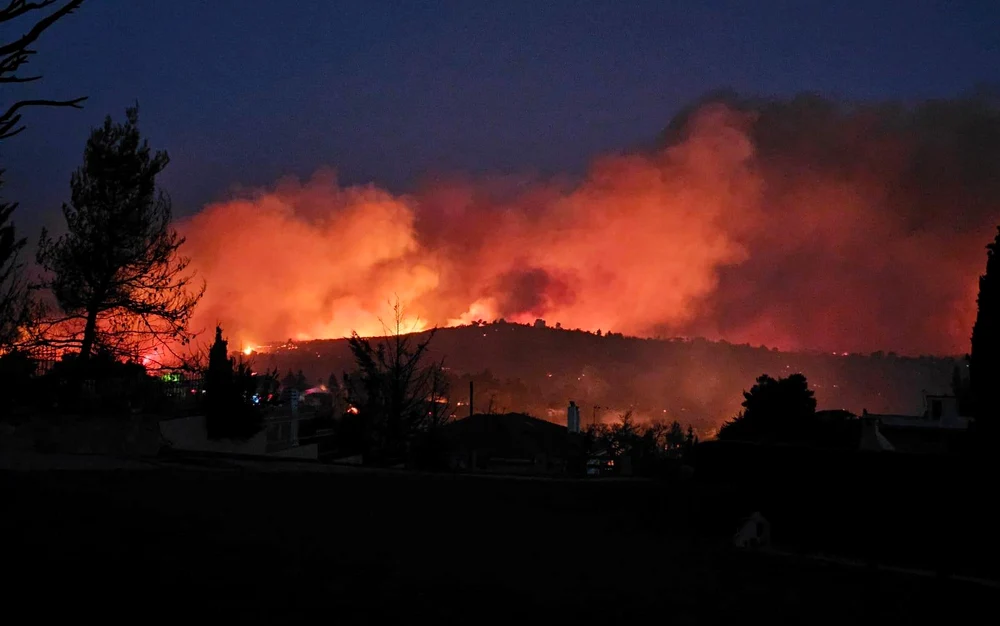 Pompierii români se luptă cu incendiile din Grecia / foto: arhiva Click!
