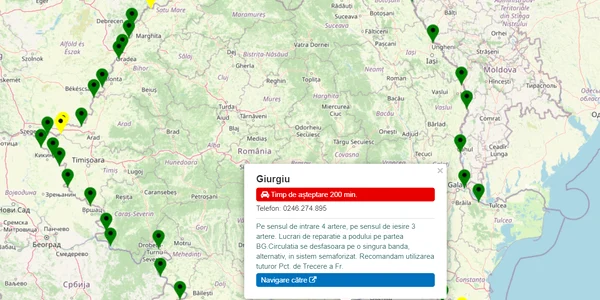 timp de asteptare Giurgiu Ruse   Foto Captura Politia de Frontiera png