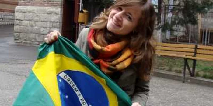 Mariana Gomes, brazilianca aflată la studiu la Colegiul Alexandru Lahovari