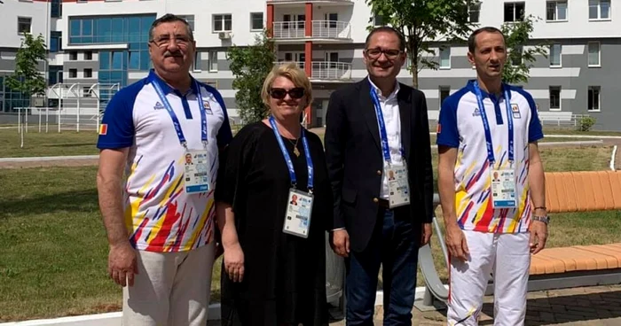 Doina Gradea,alături de oficiali COSR şi Ministrul Sportului, Bogdan Matei FOTO Ministerul Tineretului şi Sportului Facebook