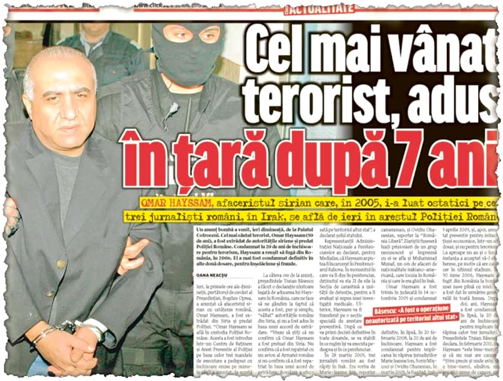 Click! v-a prezentat pe  larg motivele pentru care  Hayssam a fost adus în ţară