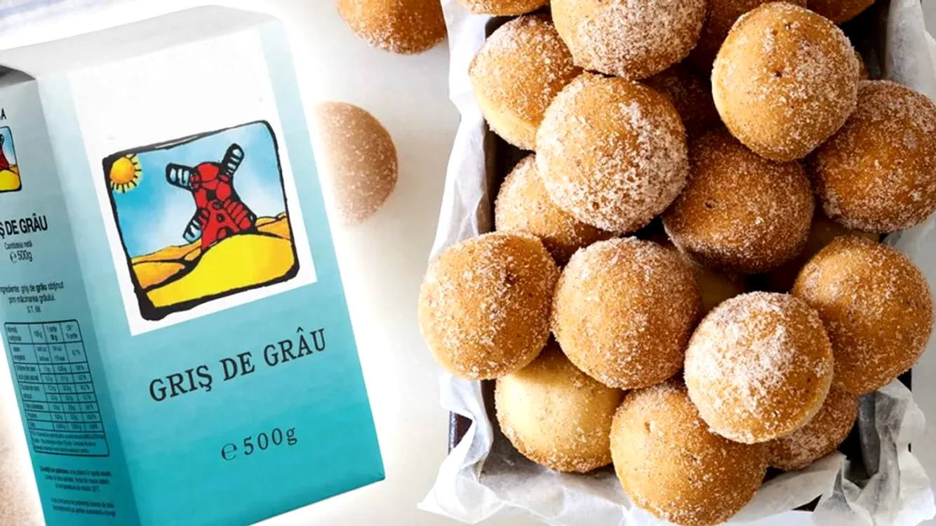 Gogoși cu griș. Cel mai simplu și delicios desert vegan.