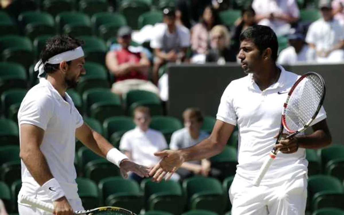 Florin Mergea şi Rohan Bopanna FOTO AP