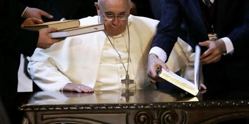Papa Francisc Istanbul Hagia Sofia FOTO AP