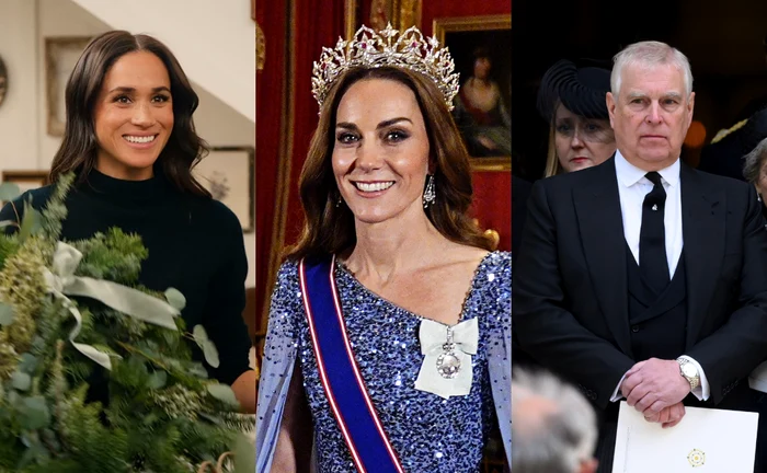 Meghan Markle, Kate Middleton, Prințul Andrew foto profimedia jpg
