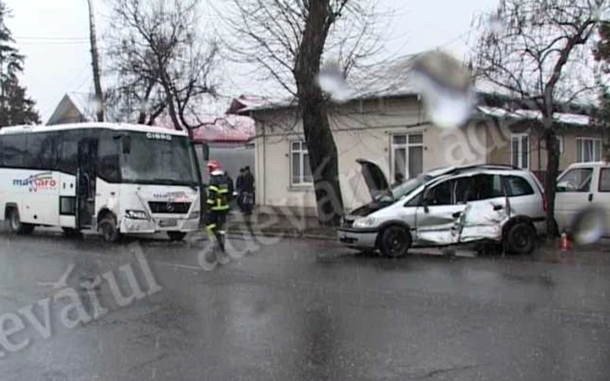Accidentul s-a produs pe strada Alexandru Ioan Cuza