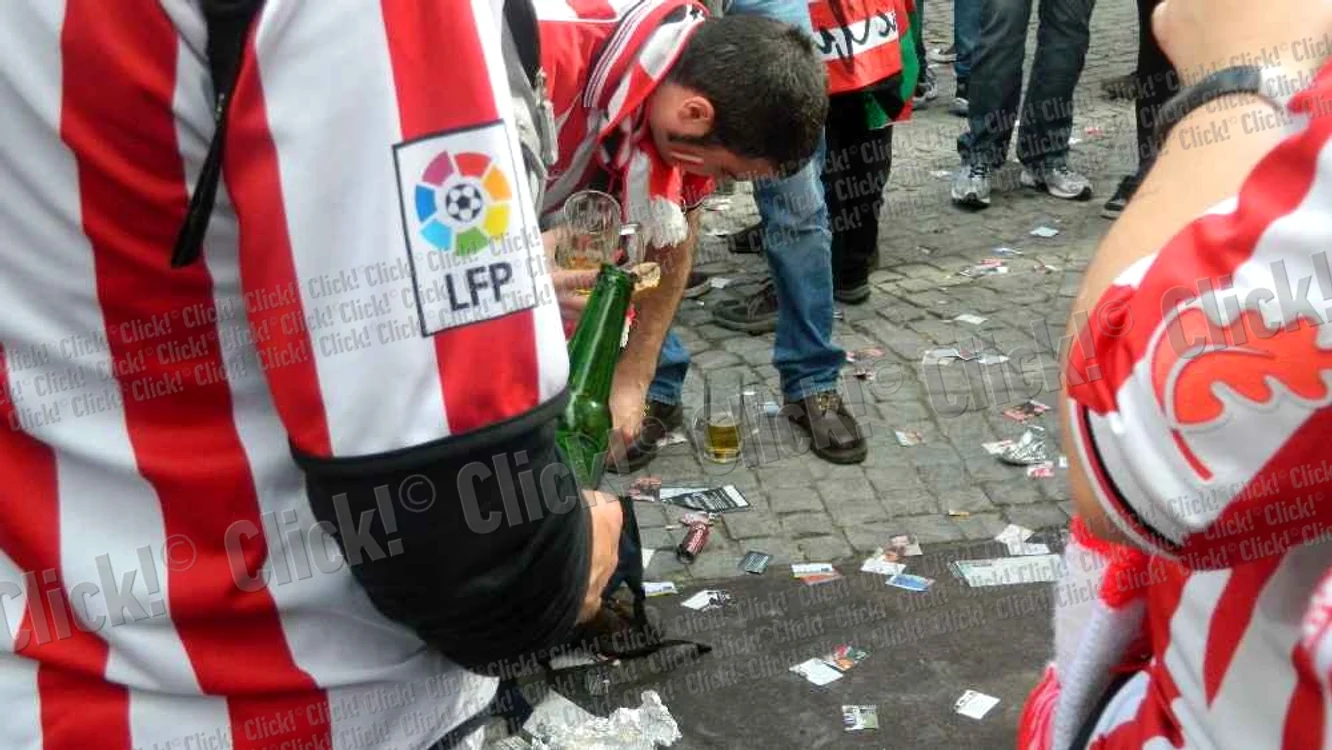 Fanii lui Athletic Bilbao au lăsat dezastru în urmă.