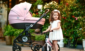 Carucior Set 3 in 1, Crysta, cadru din aluminiu, Black Diamond png