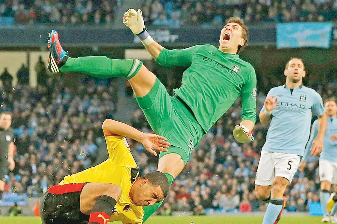 
    Pantilimon a jucat până acum doar  în Cupa Angliei pentru  Manchester City (Foto: Reuters)  