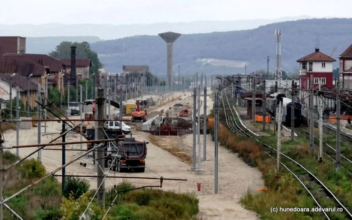 Lucrări în staţia CFR SImeria/ ADEVĂRUL