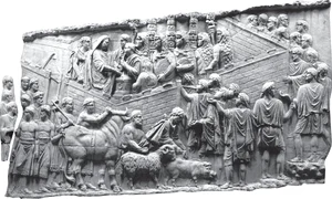 Scene pe Columna lui Traian. Sursa Radu Vulpe. Columna lui Traian jpg