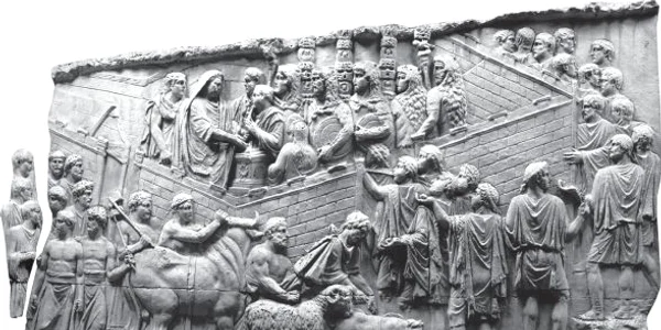 Scene pe Columna lui Traian. Sursa Radu Vulpe. Columna lui Traian jpg