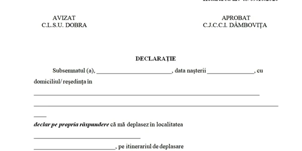 declaratie dobra