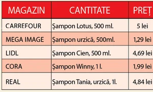 Cel mai  ieftin şampon se găseşte la Carrefour jpeg