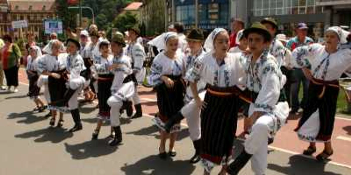 Elevii au făcut spectacol pe străzile Braşovului, foto: Stelian Grăjdan