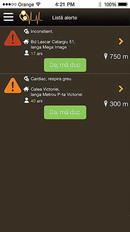 Până la sosirea  echipajului de la  Ambulanţă, voluntarii  acordă primul ajutor