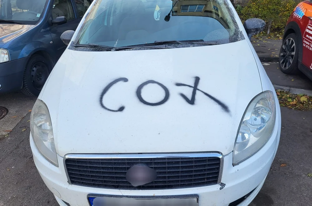 Mașini vandalizate în Galați FOTO: IPJ Galați