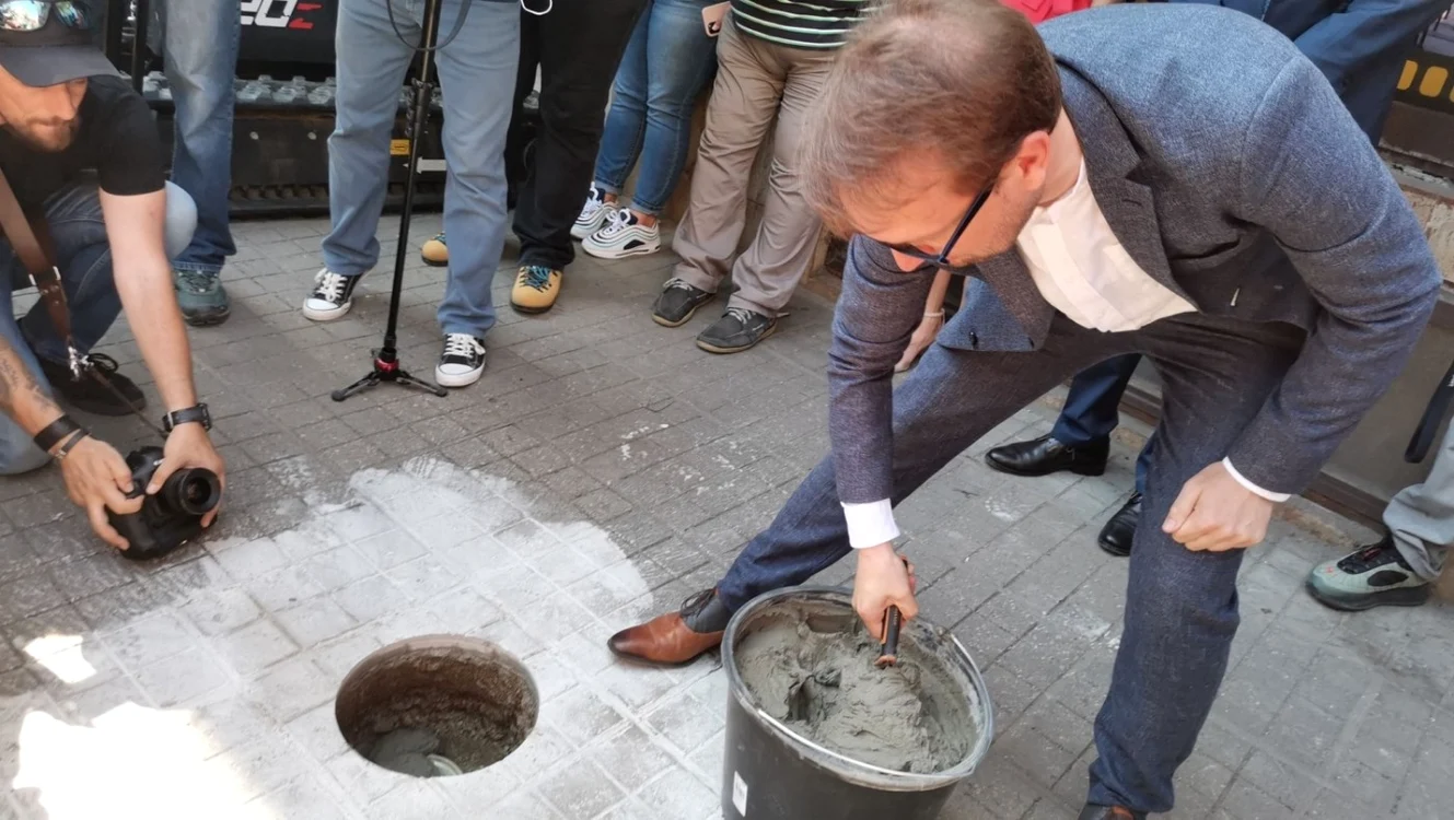 S-a marcat începerea lurărilor de renovare a vechiului cinematograf Studio din Timişoara FOTO Ş.Both