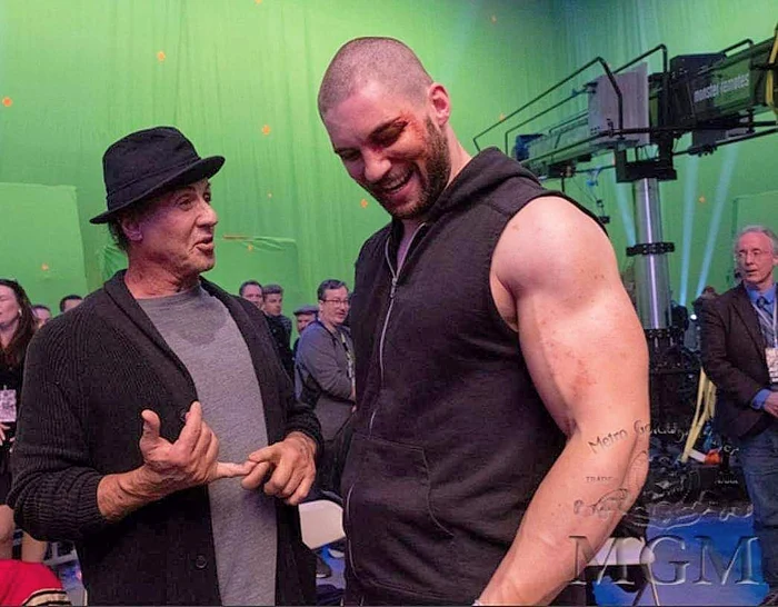 Florian Munteanu alături de Sylvester Stallone FOTO MGM