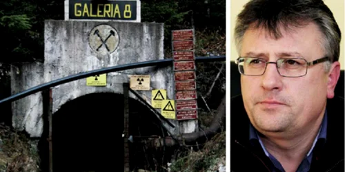 Anton Filipiuc (dreapta), directorul Minei Crucea, nu-şi poate explica ce s-a întâmplat în Galeria B