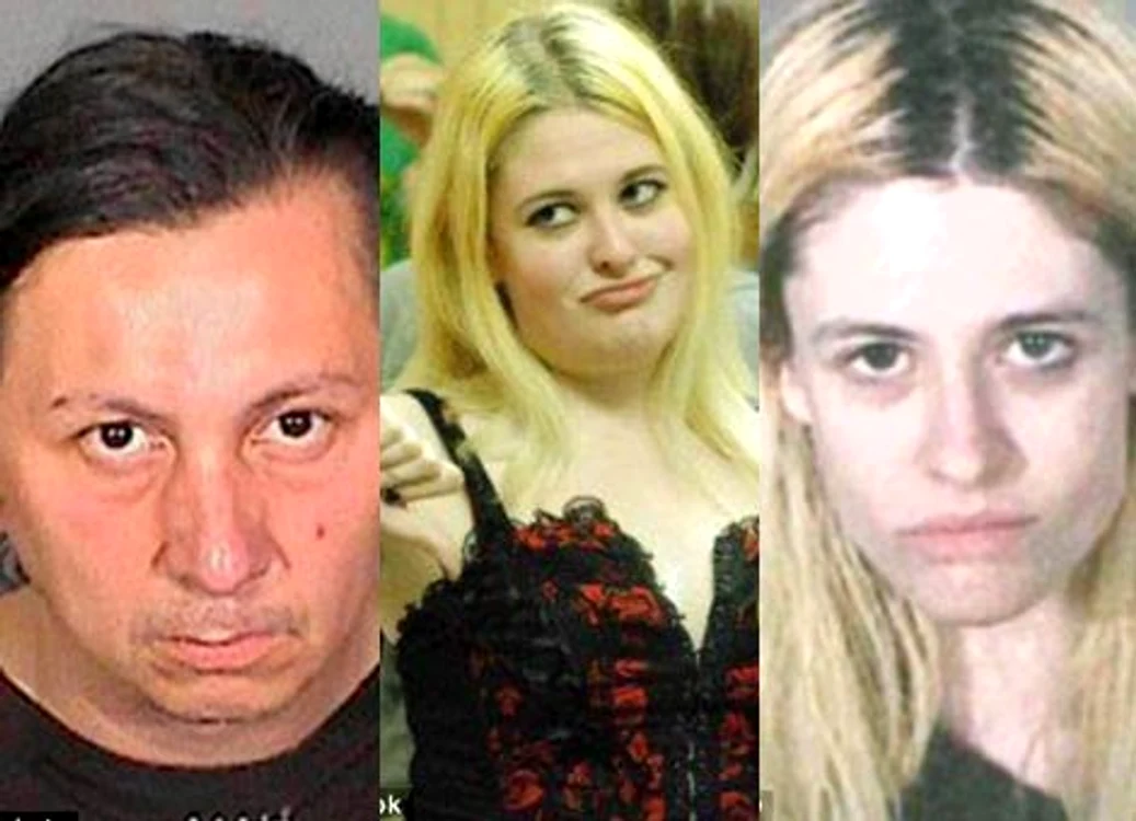
    Tânăra înainte şi după dispariţie, împreună cu presupusul agresor  