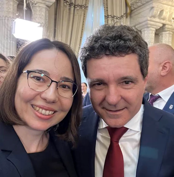 Ana Ciceală l-a sprijinit în campania de la prezidențiale pe Nicușor Dan FOTO: Facebook