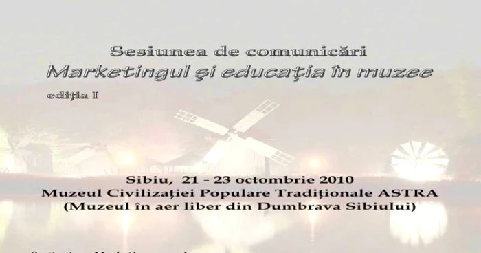 Seminarul are loc la CNM Astra între 21 şi 23 octombrie.