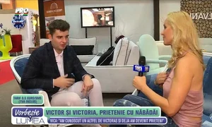 Vica s a întâlnit cu Victoraş la un târg de mobilă din Bucureşti jpeg