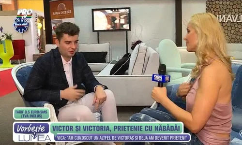 Vica s a întâlnit cu Victoraş la un târg de mobilă din Bucureşti jpeg