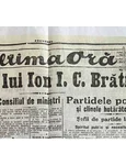 Moartea lui Ionel Brătianu  Adevĕrul: „Avem sensația că un om mare s’a stins și că altul singur nu poate umple golul ce lasă” jpeg