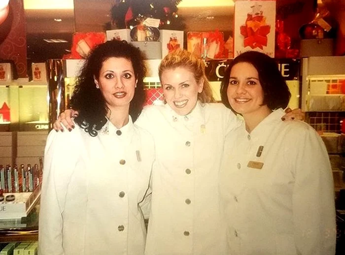 Denise Iacobescu, acum 24 de ani, când lucra pentru Clinique