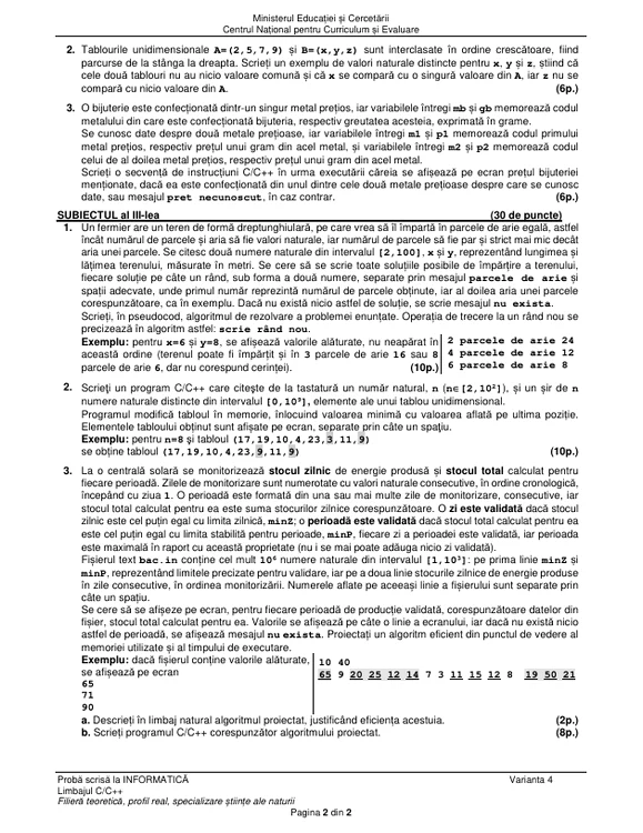 Bacalaureat 2025 - sesiunea de toamnă. Elevii au susținut proba la alegere a profilului. Subiecte și bareme de corectare 54 image