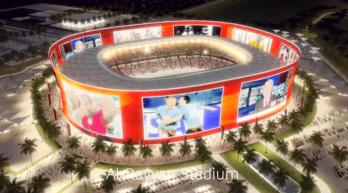 Al Rayyan Stadium va fi învelit în plasme, astfel încât fanii care nu încap în arenă să poată viziona meciul şi de afară