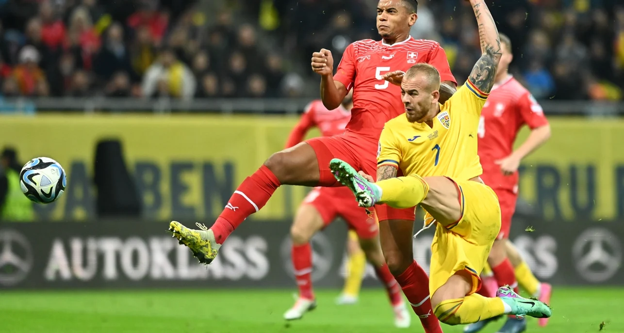 România a învins Elveția în ultimul meci prin golul lui Denis Alibec. Foto Sportpictures