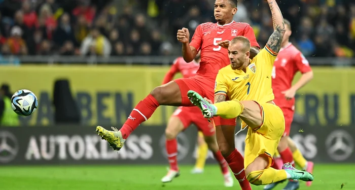 România a învins Elveția în ultimul meci prin golul lui Denis Alibec. Foto Sportpictures