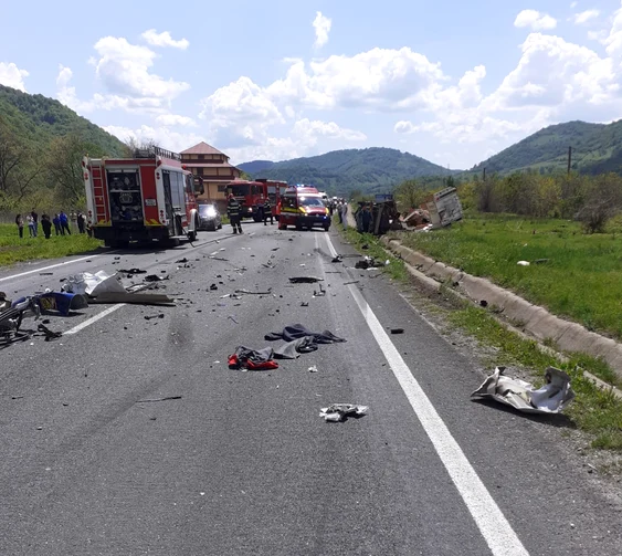 Impactul a fost violent. FOTO ISU CS