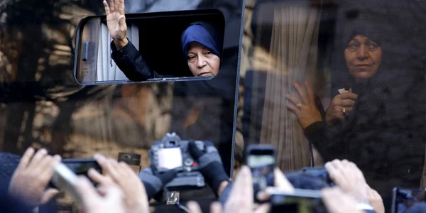 Faezeh Hashemi fiica unui fost președinte iranian FOTO AFP