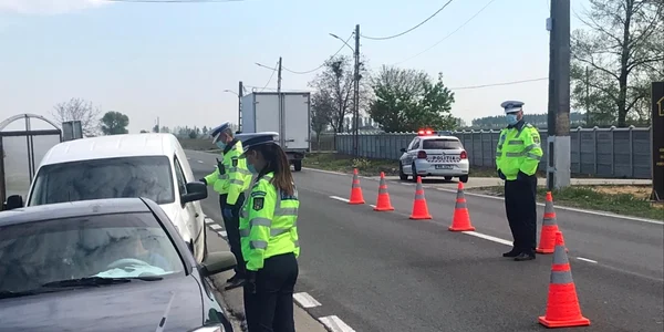 politisti trafic control verificari coronavirus Braila 8